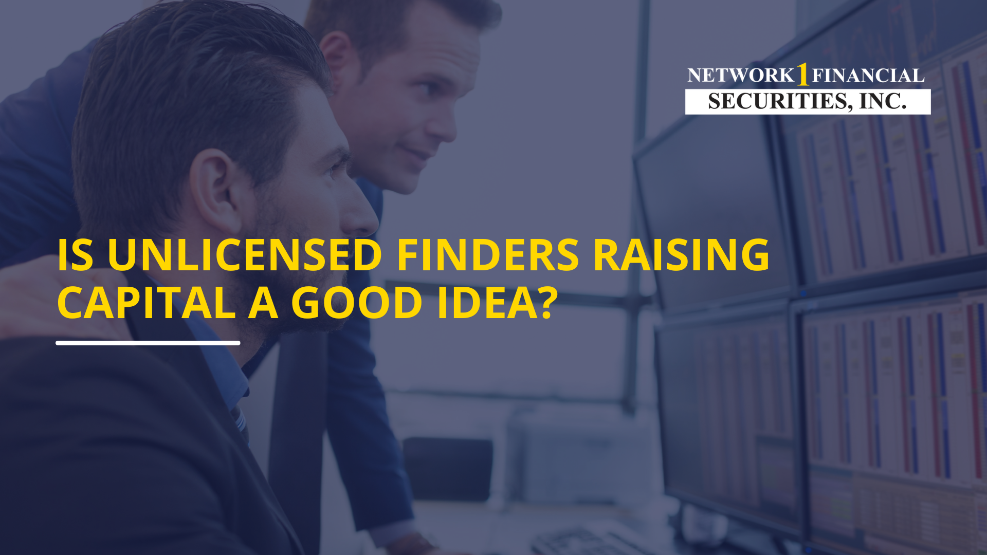 Is Unlicensed Finders Raising Capital a Good Idea