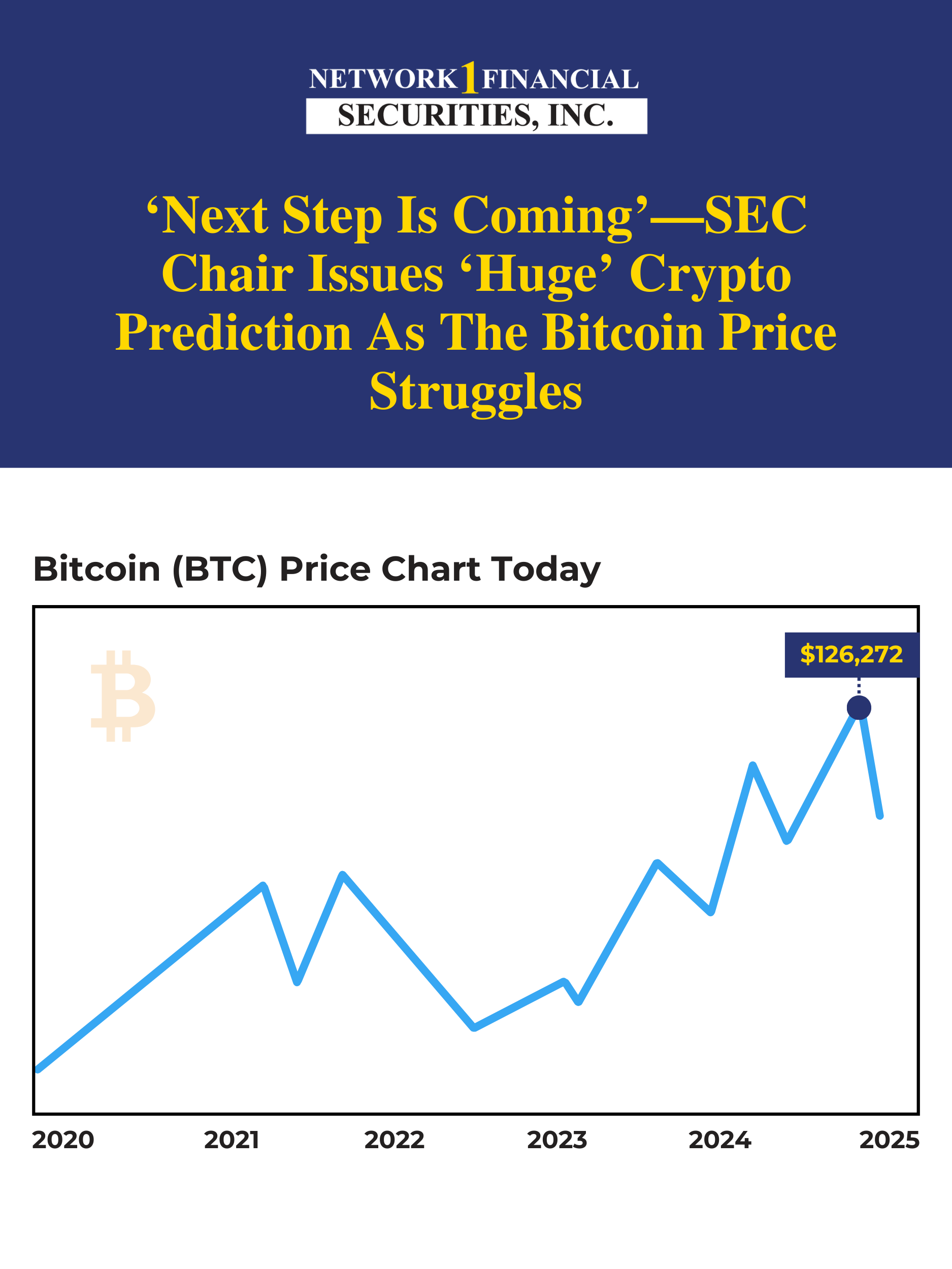 ‘Next Step Is Coming—SEC Chair Issues ‘Huge Crypto Prediction As The Bitcoin Price Struggles 1
